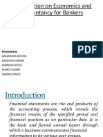 Presentation On Economics and Accountancy For Bankers: Presented by