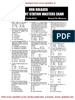 3RRB Kolkata ASM PDF