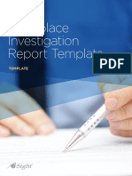 Workplace Investigation Report