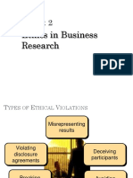 Hapter: Ethics in Business Research
