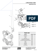 LCRC4 Rotary Cutter: Parts List