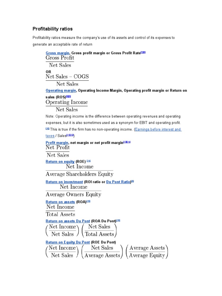 Understanding Profitability Ratios | PDF | Stock Exchange | Money Market
