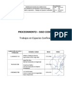 Procedimiento trabajos espacios confinados