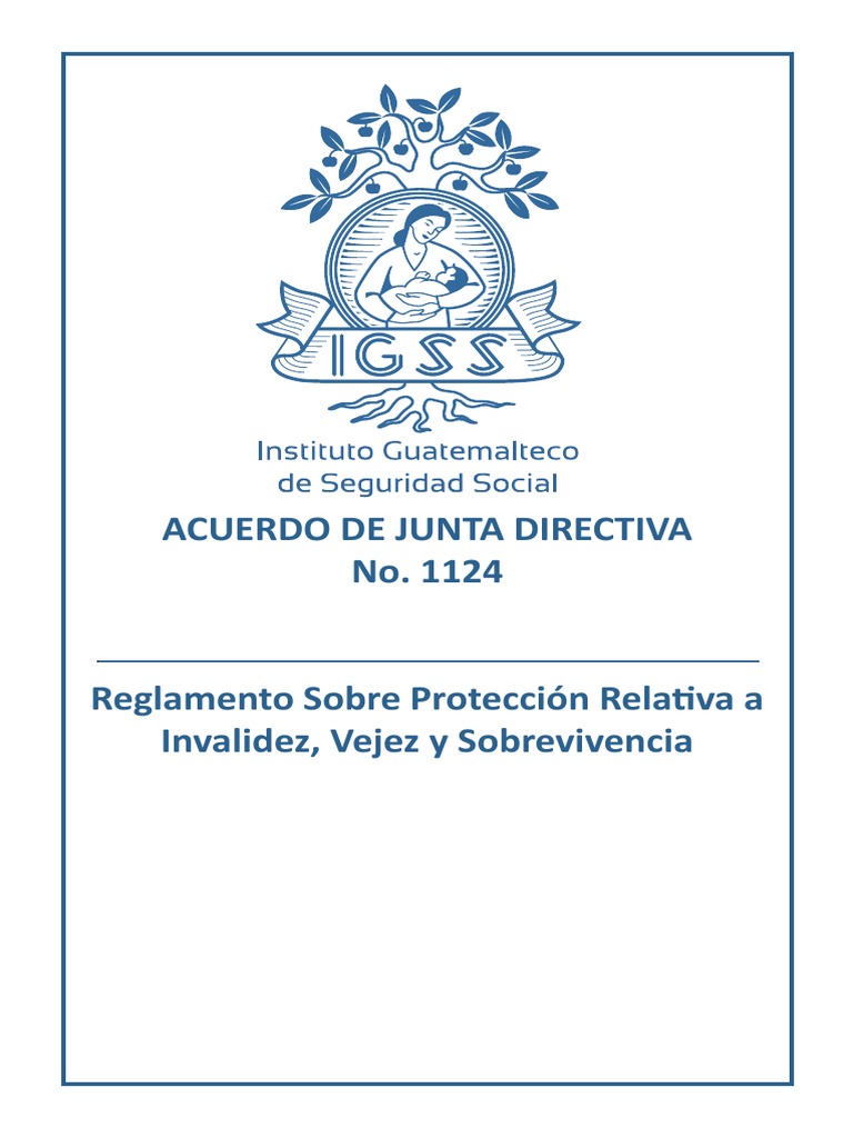 Acuerdo 1124 IGSS PDF | PDF | Pensión | Salario
