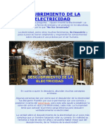 Descubrimiento de La Electricidad