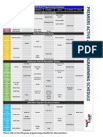 Active April Timetable 2019