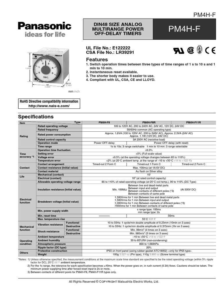 Panasonic | PDF | Electromagnetic Interference | Alternating Current