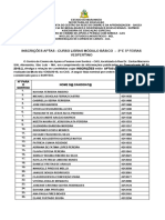 Resultado - Curso de Libras Módulo Básico - 3 e 5 Feiras Vespertino