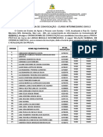 Resultado - Cronograma de Convocação - Curso Intermediário 2019.2