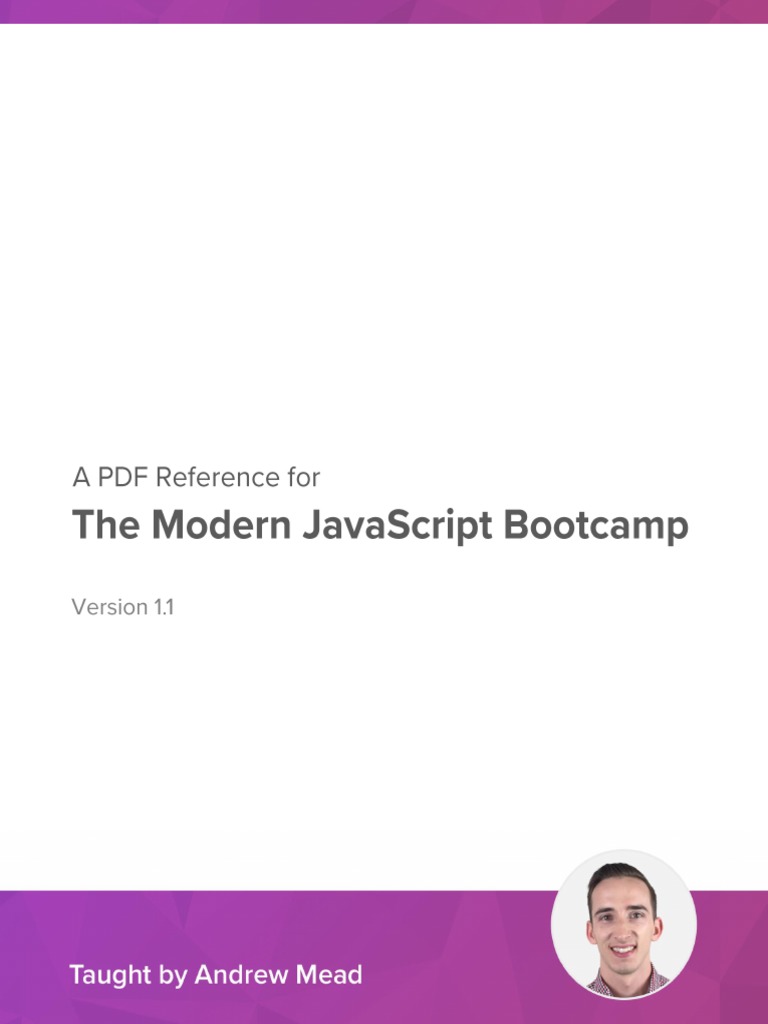 2 1 the modern javascript bootcamp by andrew mead v1 1 pdf pdf