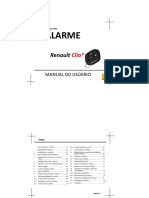 Alarme Renault Clio guia de uso