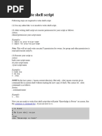 How To Write Shell Script
