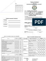 report Card Template