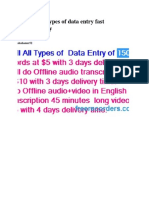 I Will Do All Types of Data Entry Fast Professionally