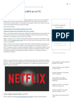 Cómo Grabar Películas de Netflix A MP4 en PC
