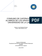 Consumo de Cafeina en Los Alumnos de Los Grados de La Universidad de La Laguna