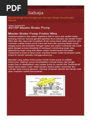 Brake Pump Pdf
