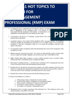 Remember For Risk Management Professional (RMP) Exam: Ranga'S 51 Hot Topics To