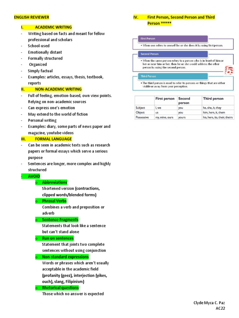 Academic vs. Non-Academic Writing Guide | PDF