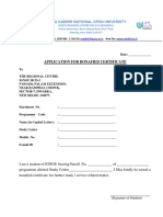 Application For Bonafied Certificate PDF