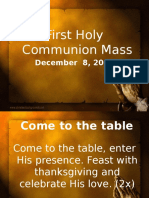 Grade School First Communion Mass 2