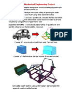 Simulation analysis on structural safety of quadricycle under crash tests