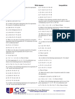 Inequalities 50 Question Ans