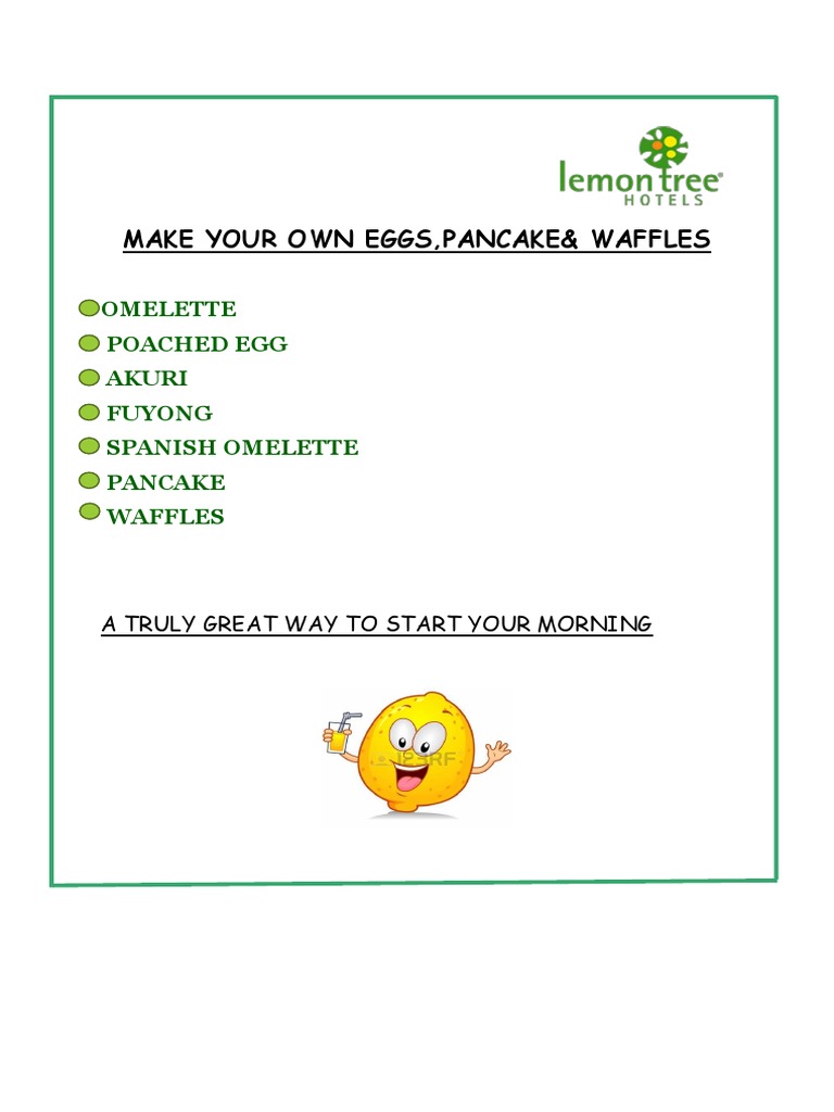 Make Your Own Eggs, Pancake& Waffles Omelette Poached Egg Akuri Fuyong Spanish Omelette Pancake