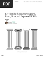 Let'S Build A Full Stack Mongodb, React, Node and Express (Mern) App