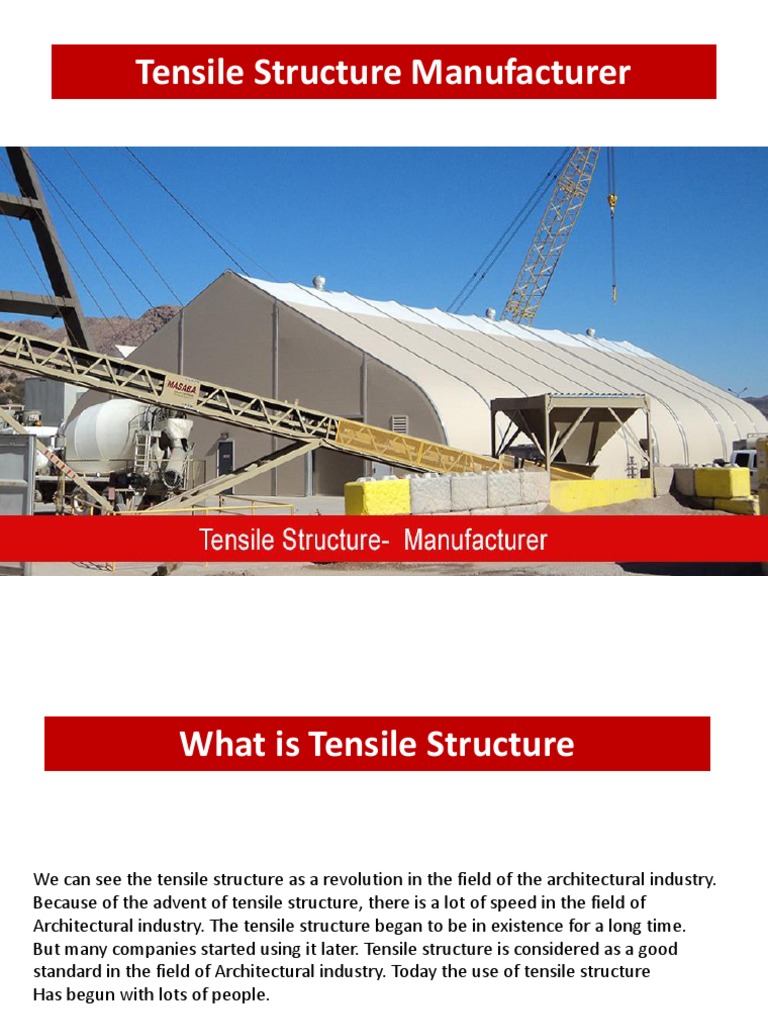Overview of Tensile Structure Types | PDF | Components | Architectural ...