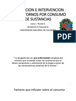 Evaluacion e Intervencion de Trastornos Por Consumo de Sustancias