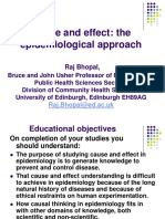 Cause and Effect: The Epidemiological Approach: Raj Bhopal