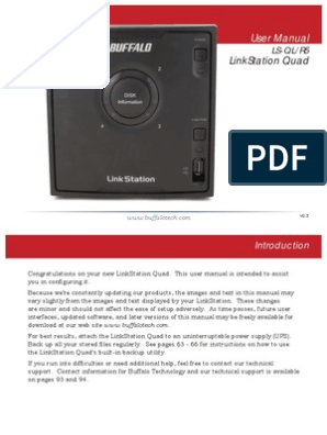 Buffalo Link Station Quad LS-QL-R5 Manual PDF | File Transfer Protocol | Computer File