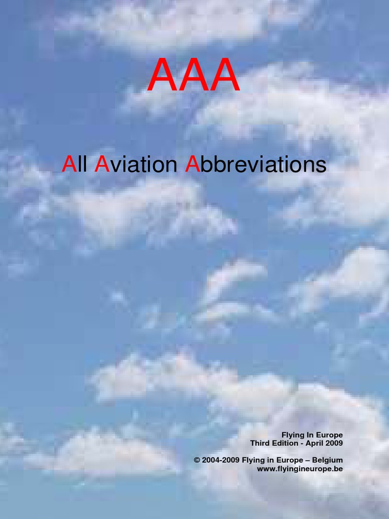 항공용어 약어집 (Apr 09.Pdf | PDF | Air Traffic Control | Avionics