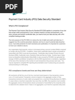 Compilance Details - PCI DSS