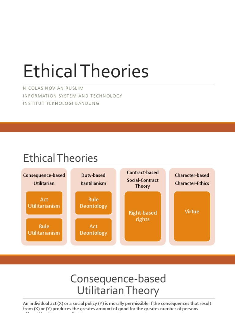 Ethical Theories | Download Free PDF | Social Contract | Virtue Ethics