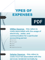 Types of Expenses