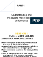 Understanding and Measuring Macroeconomic Performance