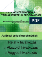 Excel Cellacímzési Módok.