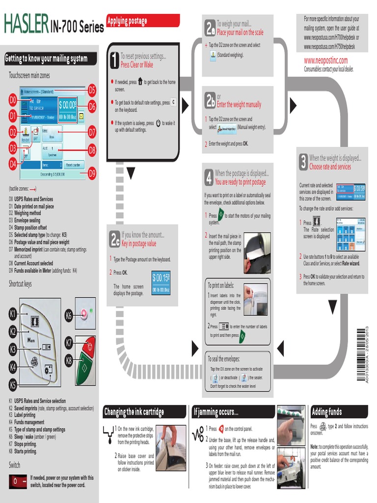 User Guide for IN-700 Mailing System | PDF | United States Postal ...