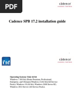 Cadence SPB 17.2 Installation Guide