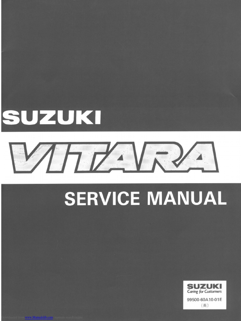 SUZUKI GRAND VITARA SERVICE MANUAL PDF intelligence overview