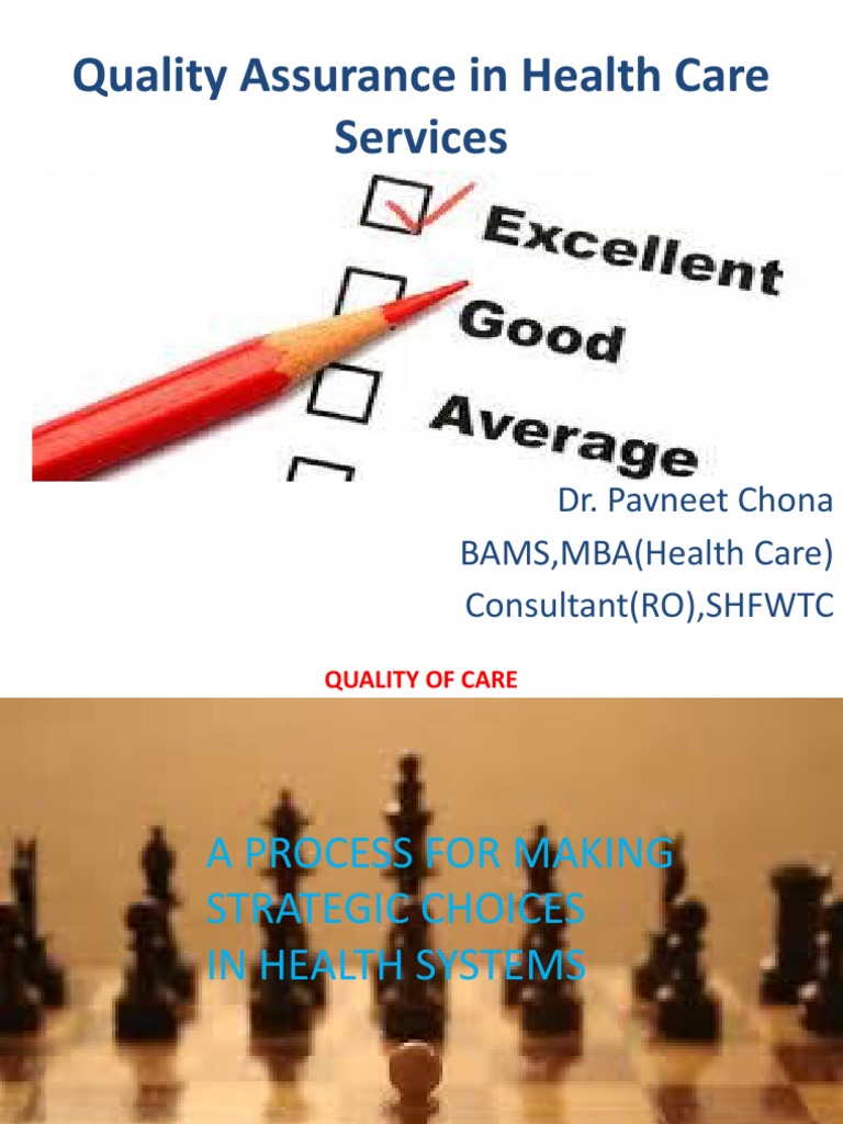 Quality Assurance in Health Care Services PDF Patient Health Care