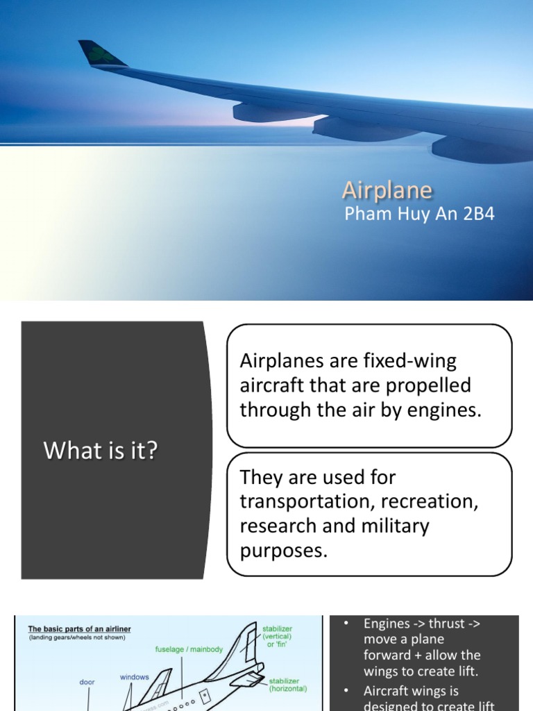 Understanding Airplanes: Parts & Functions | PDF | Business