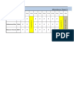 Attendance Sheet For The Month May, 17 From 21 Apr To 20 May