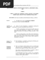 Punguza Mizigo Amendment Bill 2019 A