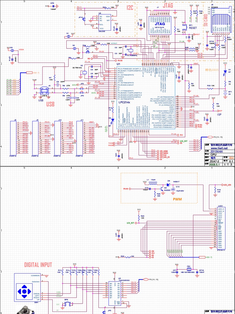 Z213x4xSch 1 | PDF | Digital Electronics | Computer Engineering
