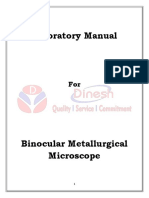 Binocular Microscope - Lab Manual