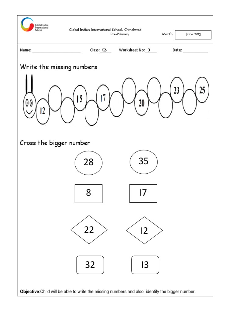 kg2 maths worksheet pdf