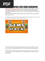 Clash Royale Gems Generator - No Survey (Updated)